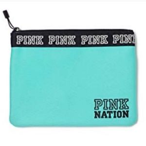 💕 NWOT Victoria Secret "Wet bag" pink nation cosmetic bag